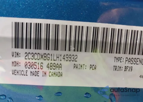 2020 Dodge Charger Sxt Rwd z USA, uszkodzony, nr VIN 2C3CDXBG1LH149932